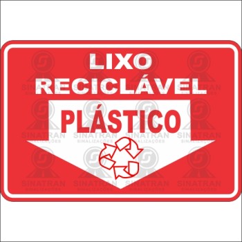 Lixo reciclável plástico